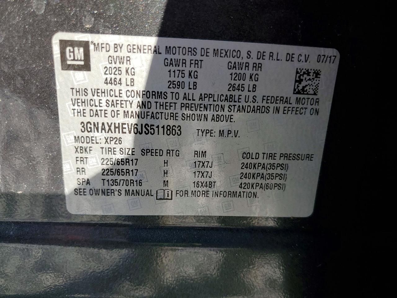 2018 Chevrolet Equinox ls