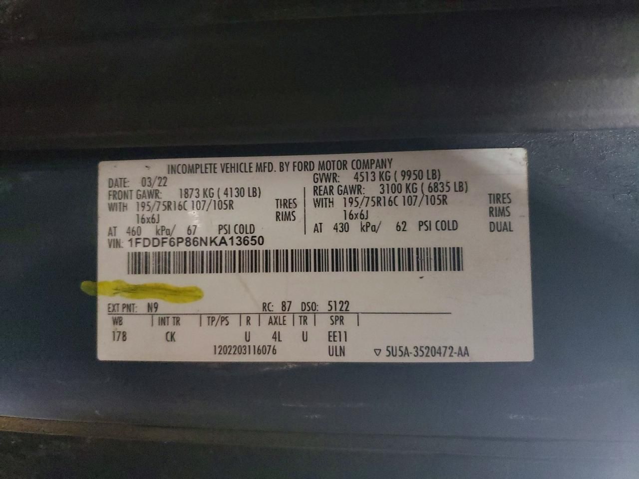 2022 Ford Transit Delivery Truck