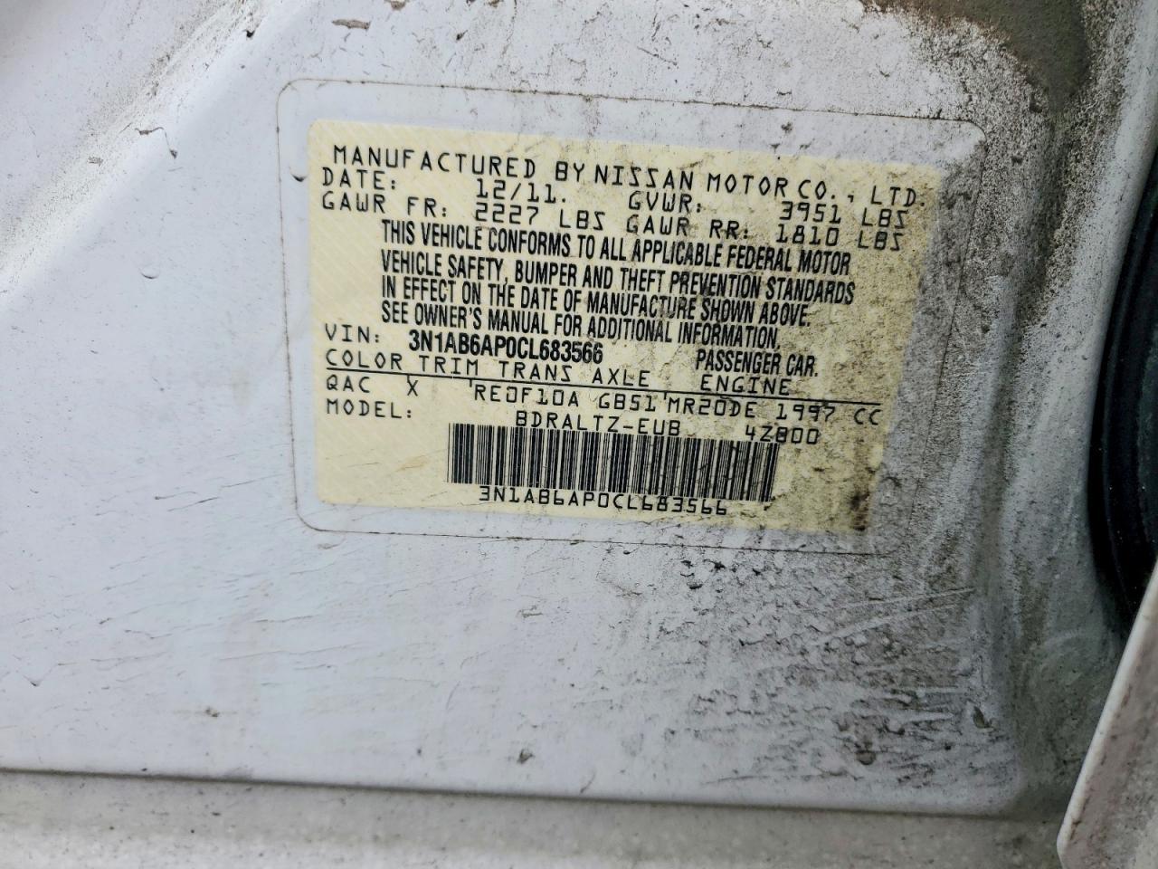 2012 Nissan Sentra 2.0