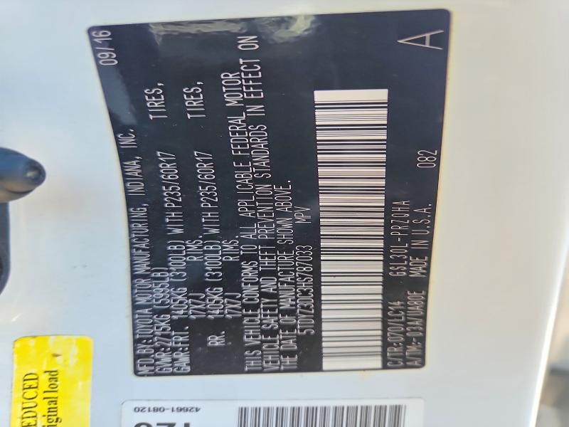 2017 Toyota Sienna xle