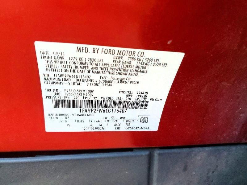 2012 Ford Taurus Limited