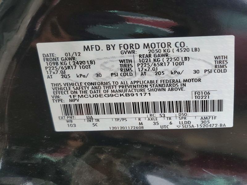 2012 Ford Escape Limited