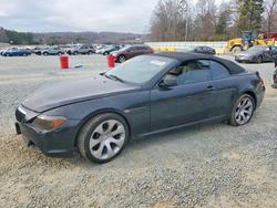 BMW salvage cars for sale: 2005 BMW 645 ci Automatic