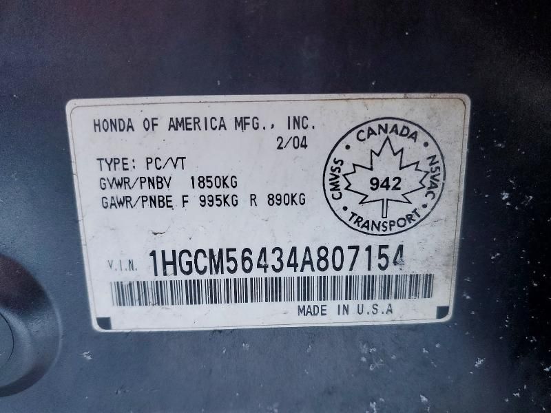 2004 Honda Accord lx