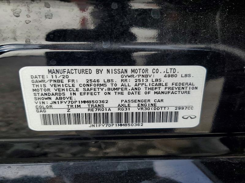 2021 Infiniti Q50 red Sport 400