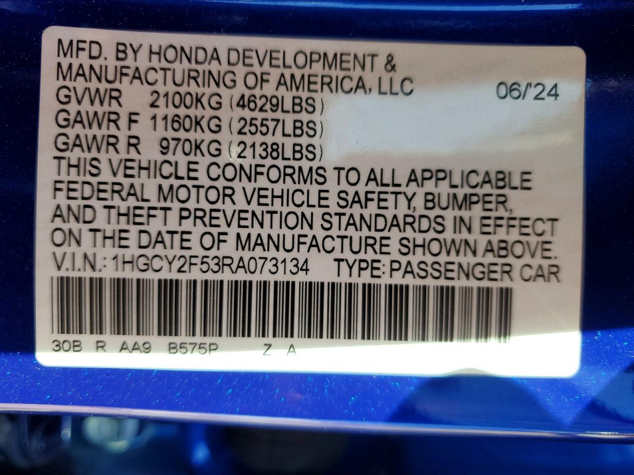 2024 Honda Accord Hybrid Sport