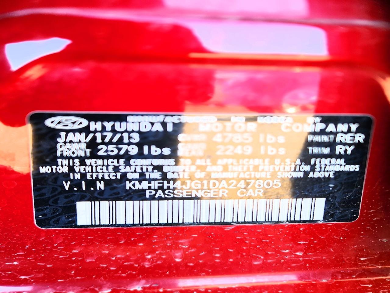2013 Hyundai Azera gls