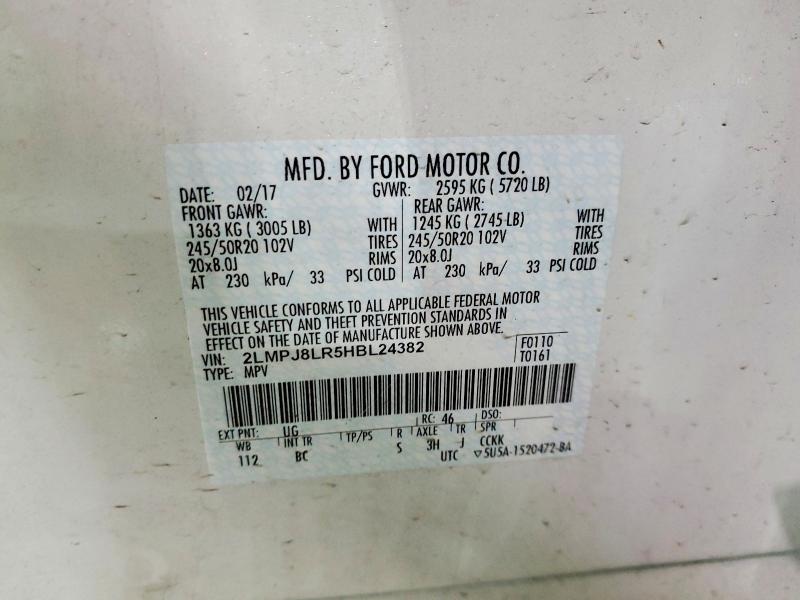 2017 Lincoln Mkx Reserve