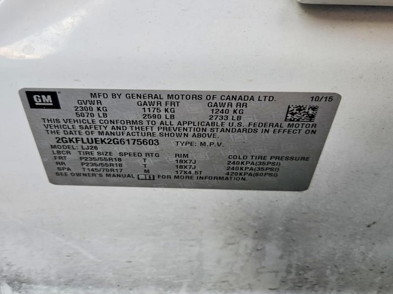 2016 GMC Terrain slt