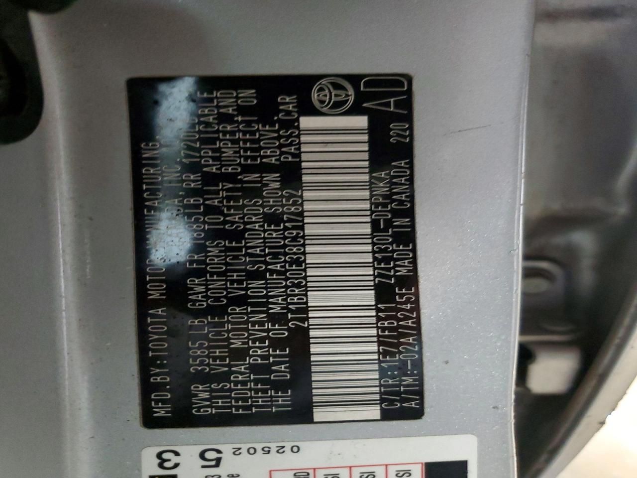 2008 Toyota Corolla ce