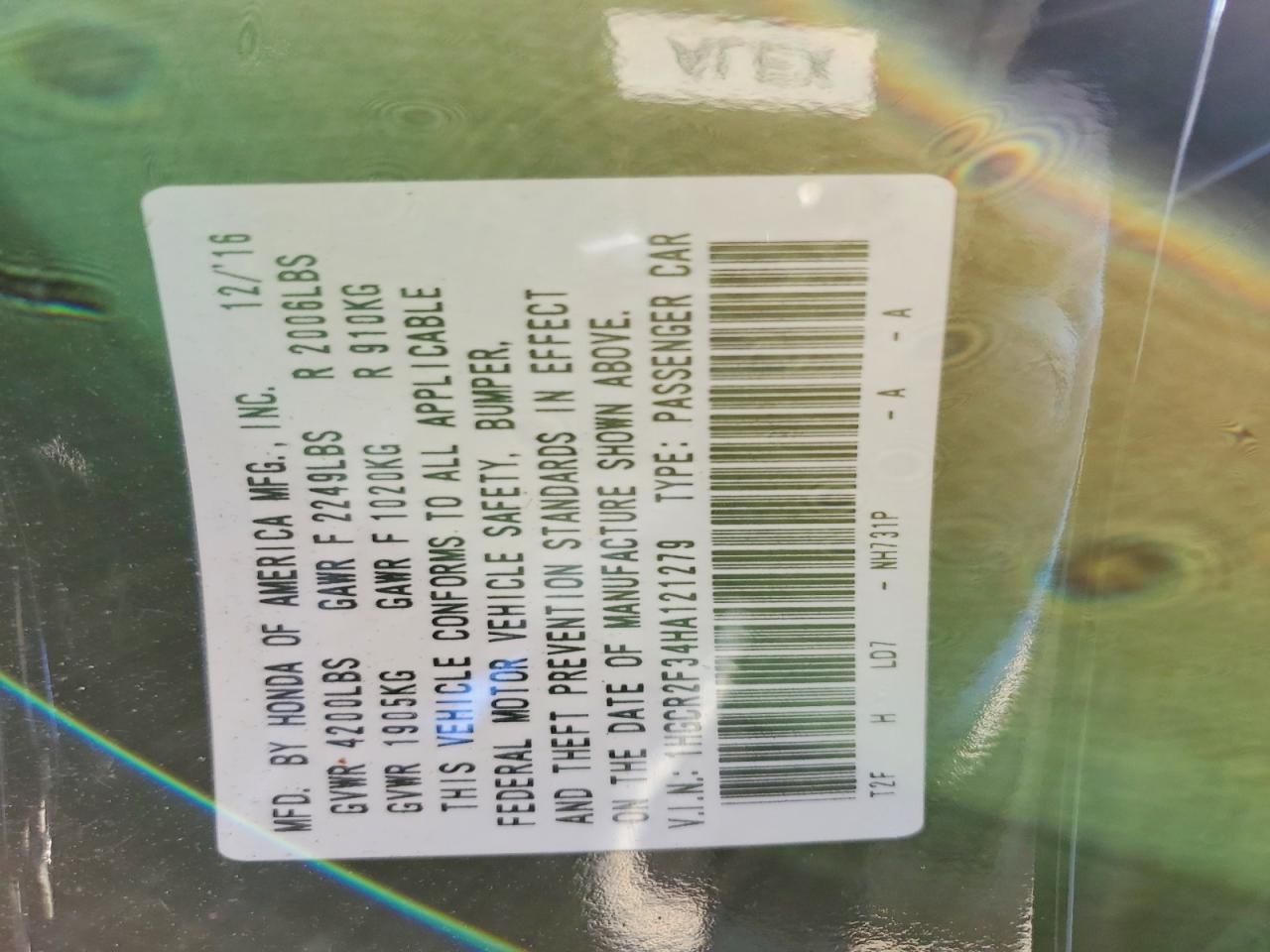 2017 Honda Accord lx