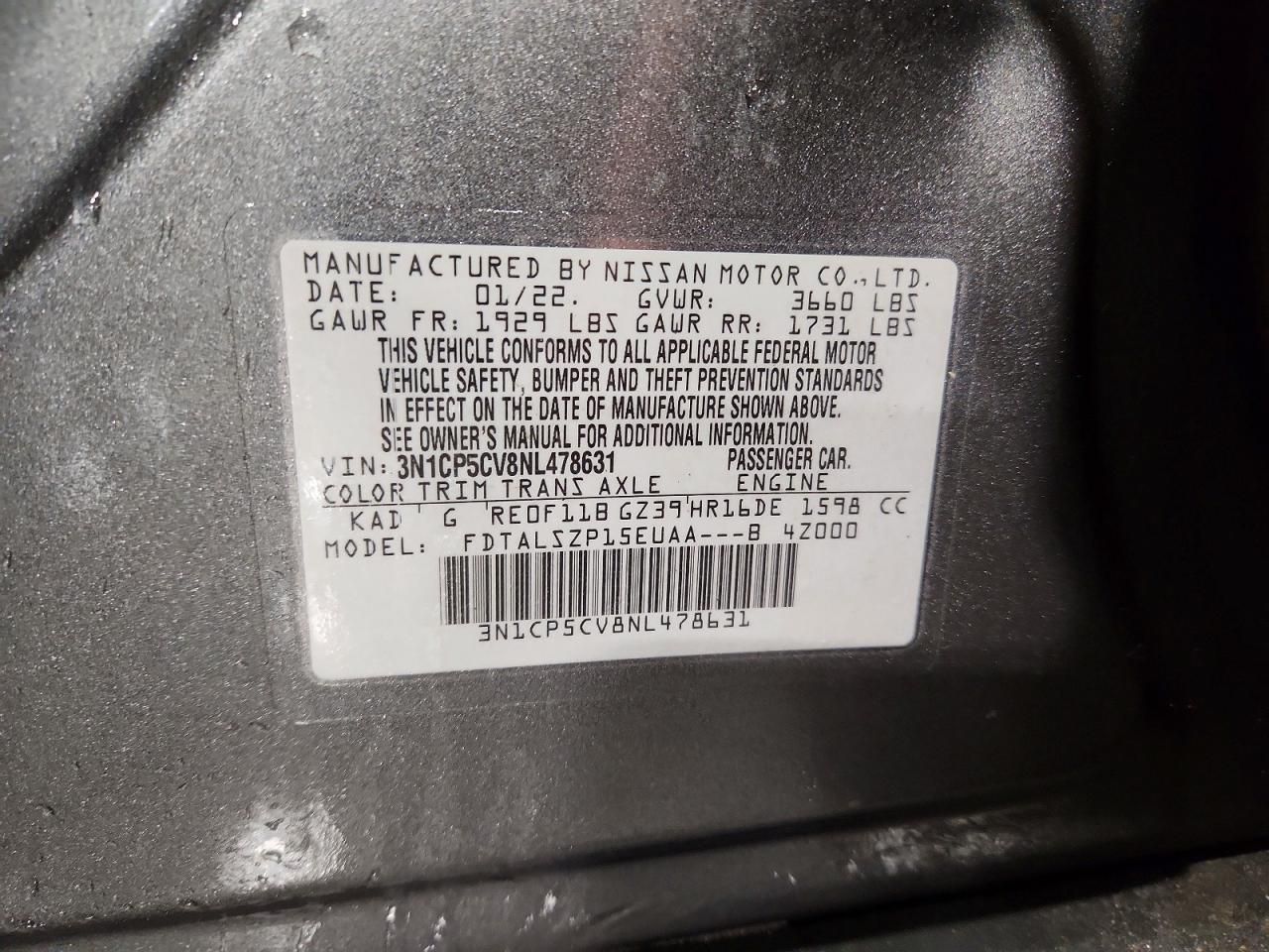 2022 Nissan Kicks sv