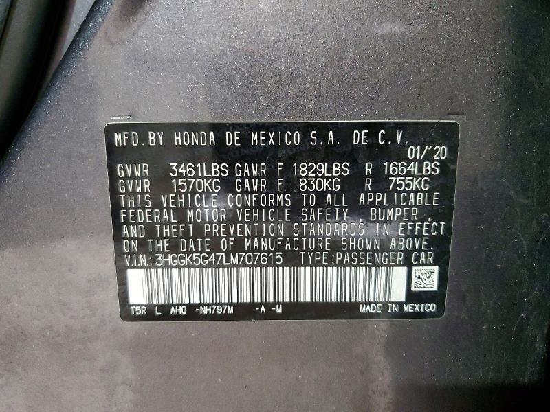 2020 Honda Fit lx