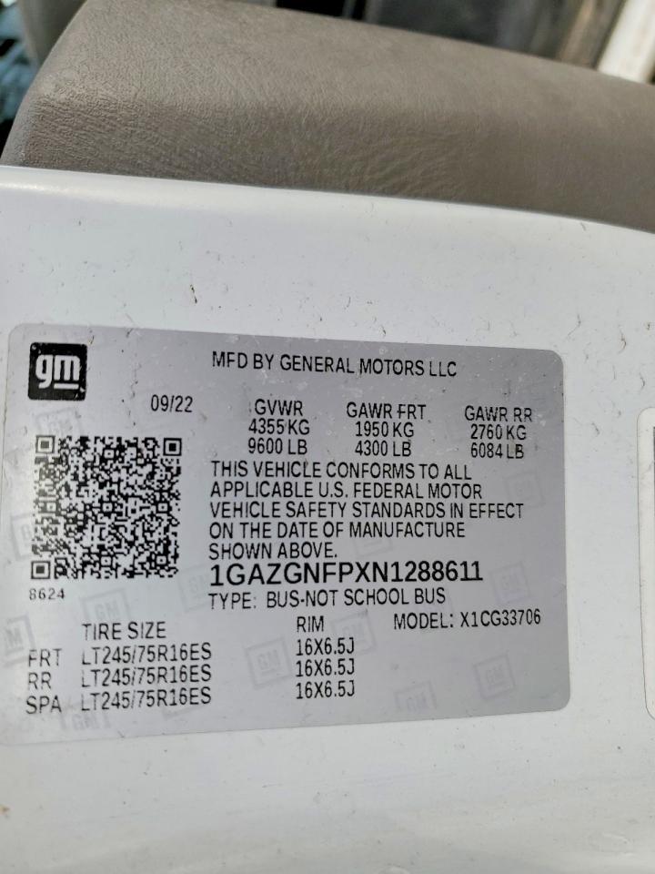 2022 Chevrolet Express G3500 LS