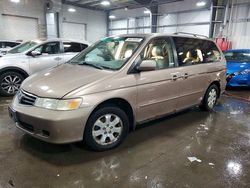 Salvage cars for sale from Copart Ham Lake, MN: 2003 Honda Odyssey exl