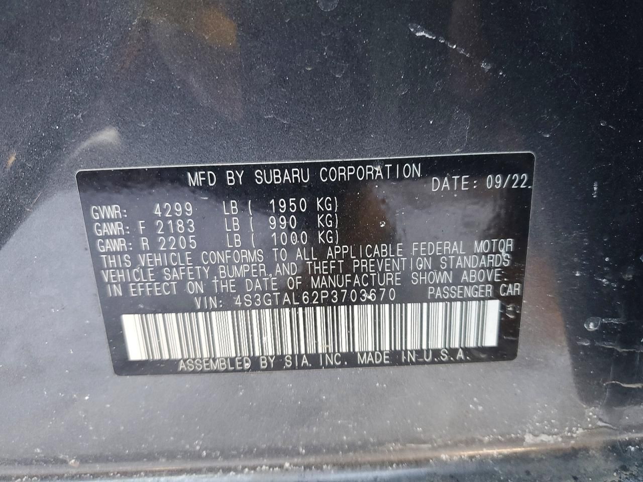 2023 Subaru Impreza Sport