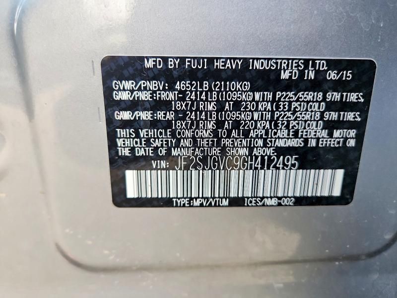 2016 Subaru Forester 2.0xt Touring