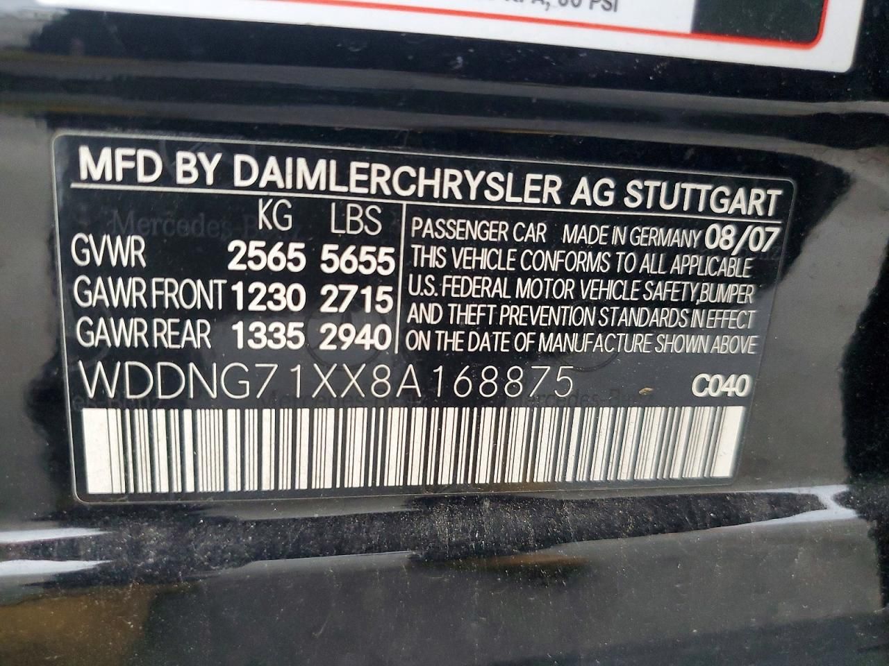 2008 Mercedes-Benz S 550