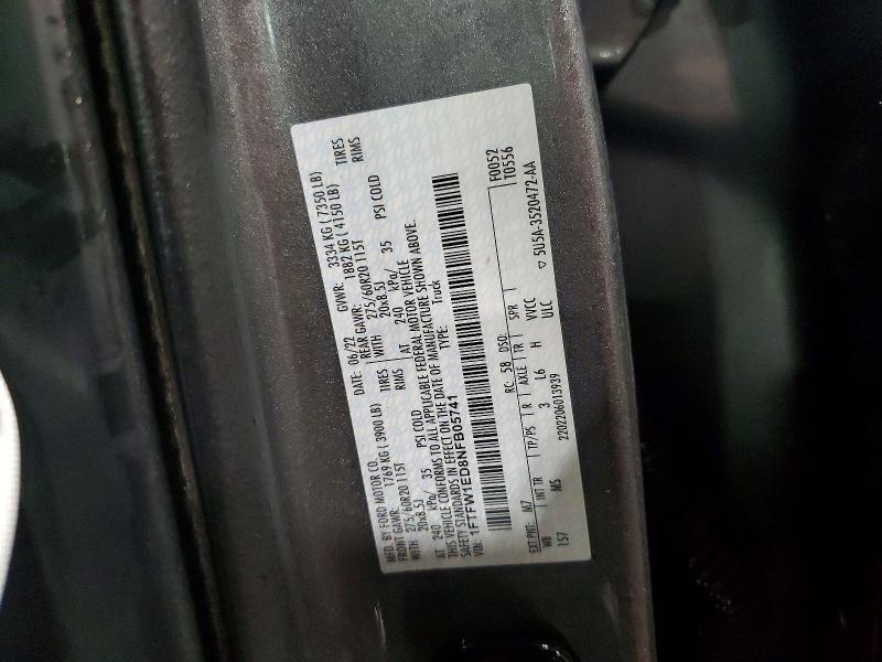 2022 Ford F150 Supercrew
