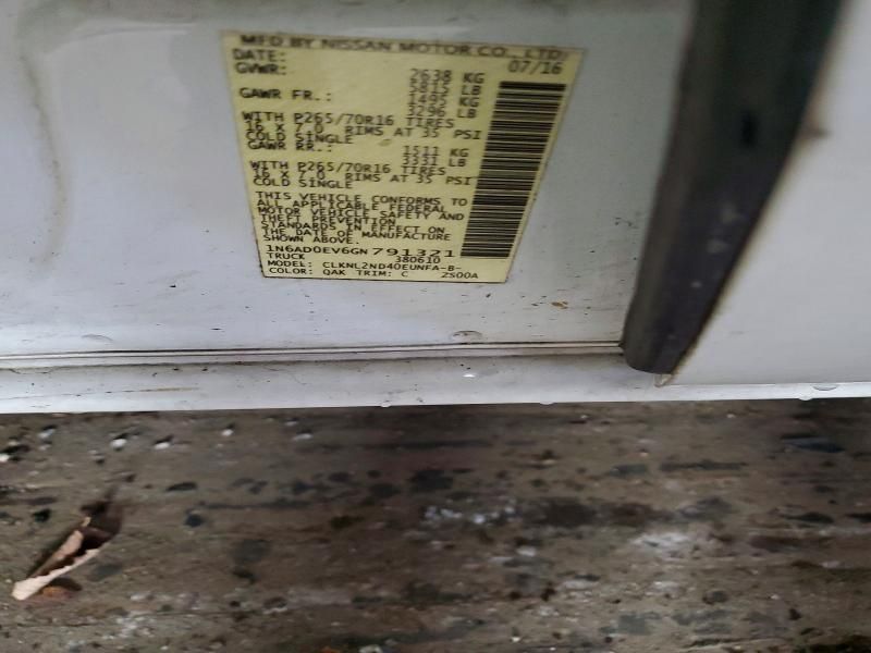 2016 Nissan Frontier s