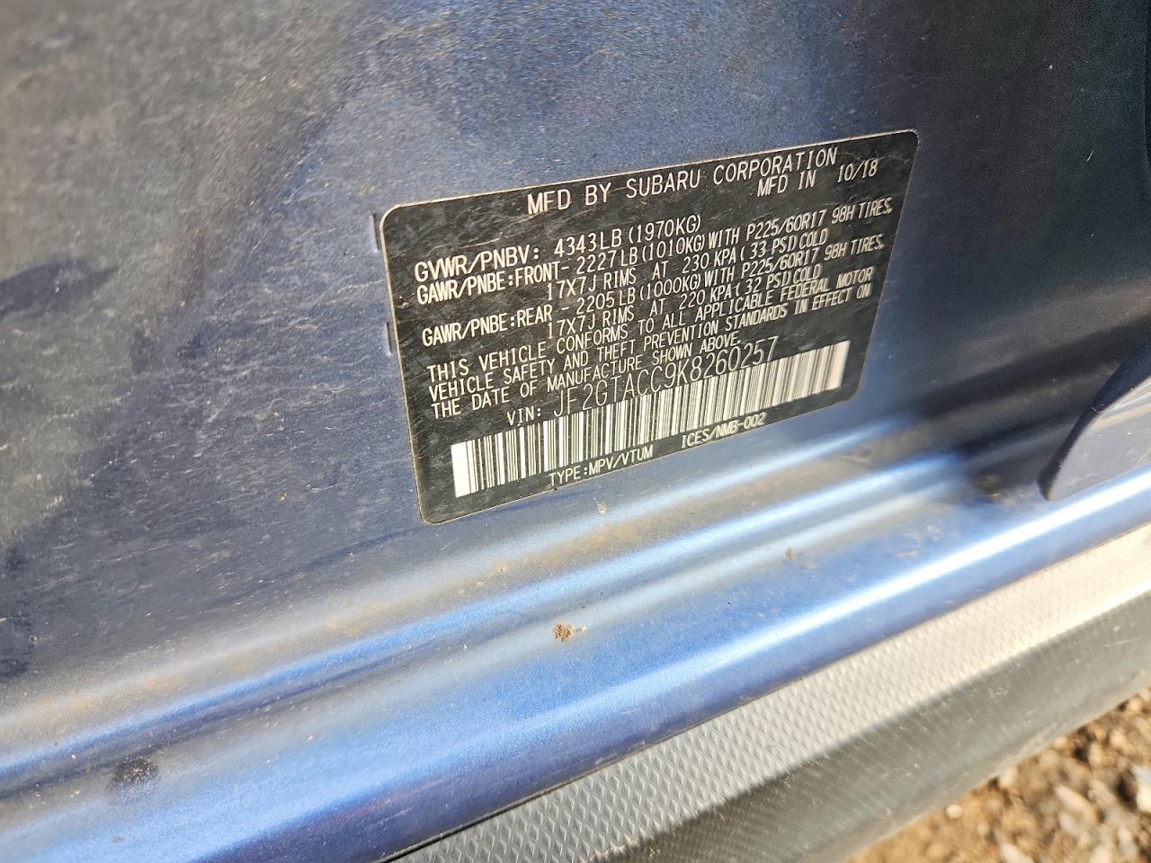 2019 Subaru Crosstrek Premium