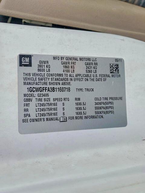 2011 Chevrolet Express 2500 Delivery van