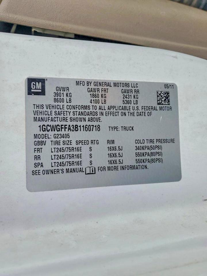 2011 Chevrolet Express 2500 Delivery Van