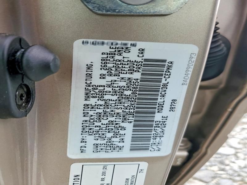 2002 Toyota Camry le