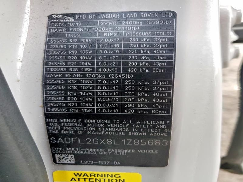 2020 Jaguar E-pace R-dynamic se