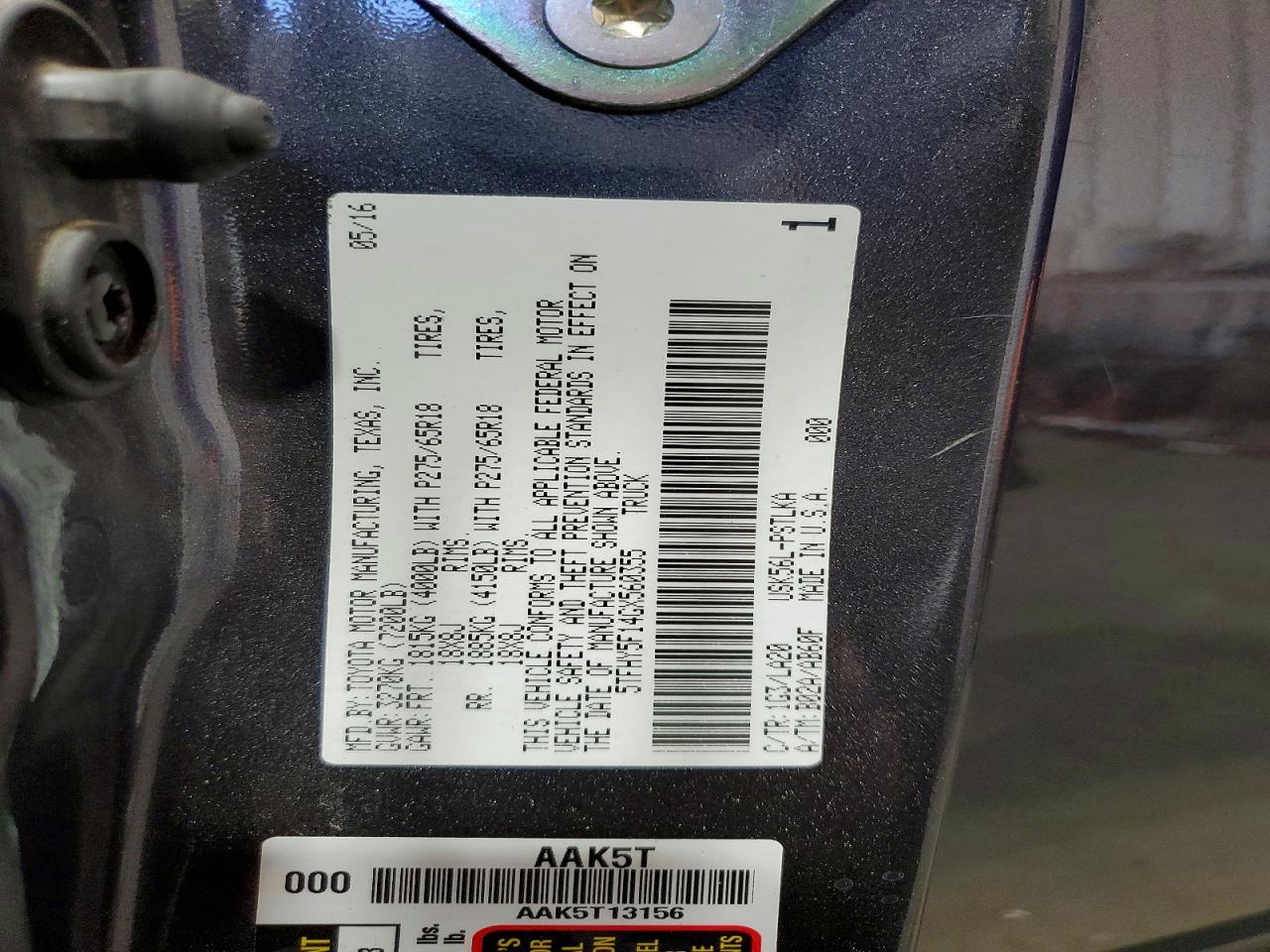 2016 Toyota Tundra Crewmax Limited