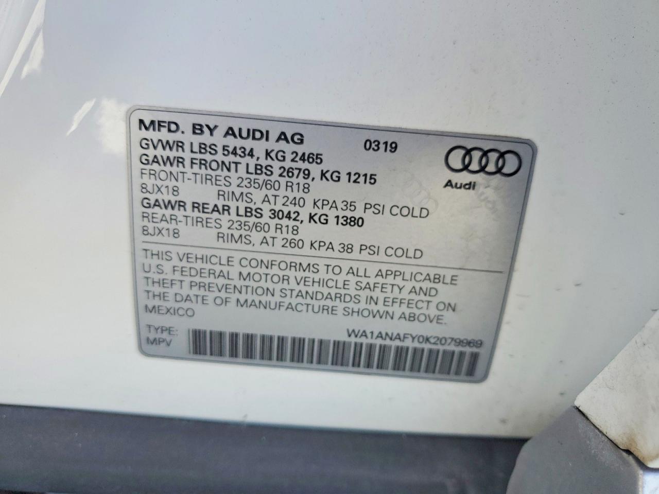 2019 Audi Q5 Premium