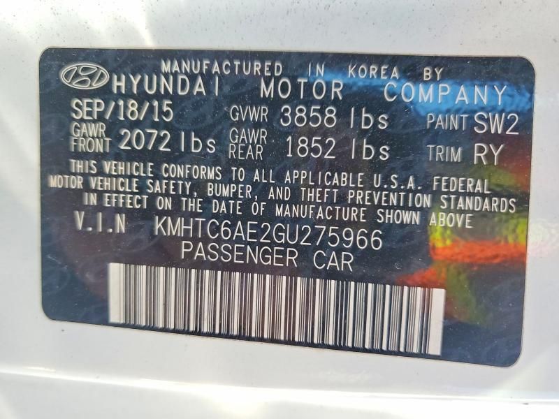 2016 Hyundai Veloster Turbo