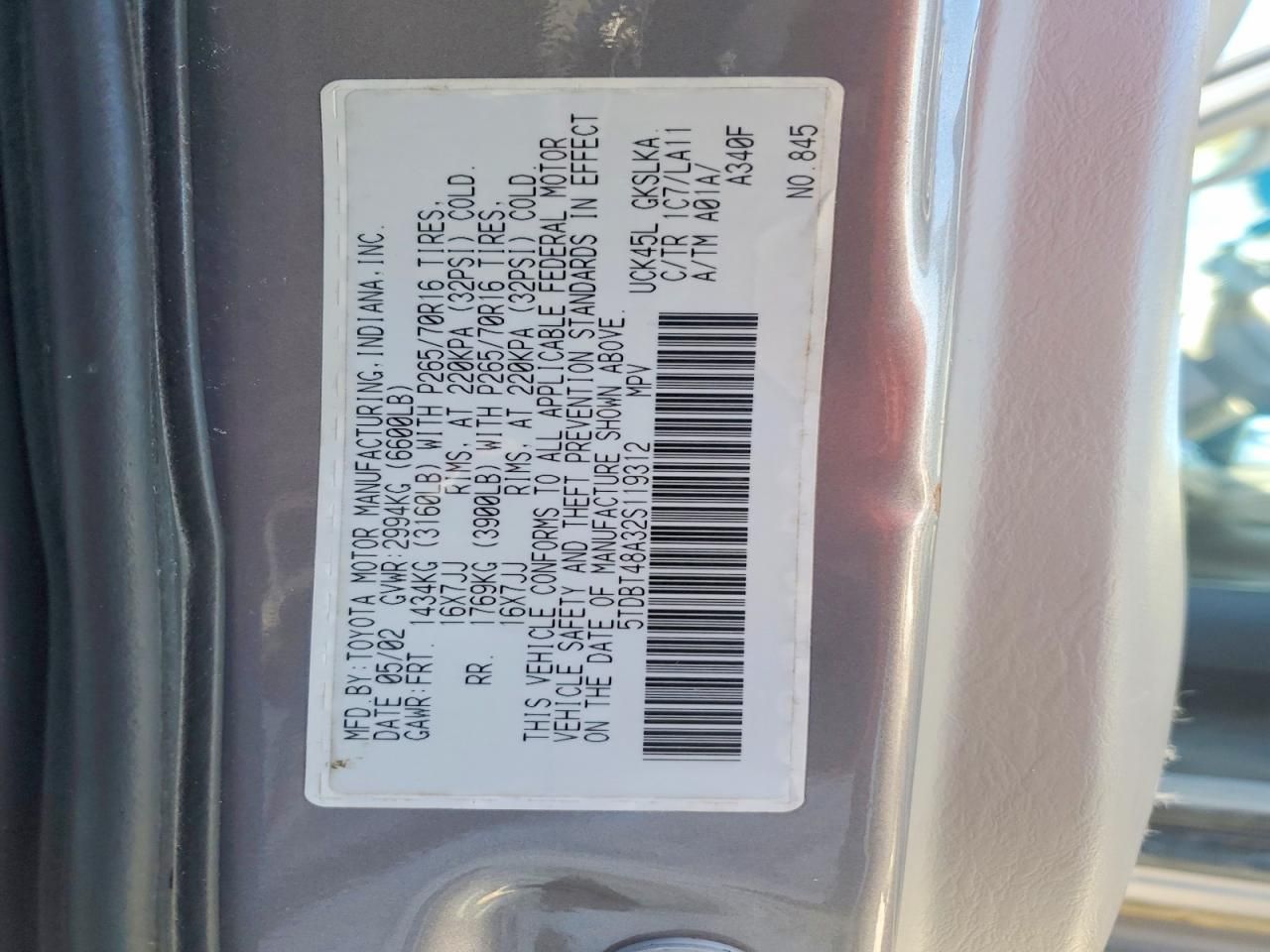 2002 Toyota Sequoia Limited