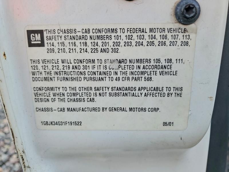 2001 Chevrolet Silverado K3500