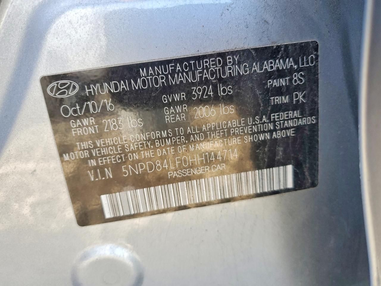 2017 Hyundai Elantra se