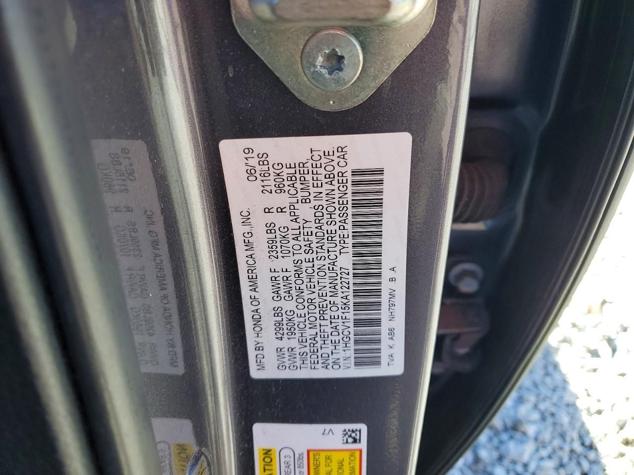 2019 Honda Accord lx