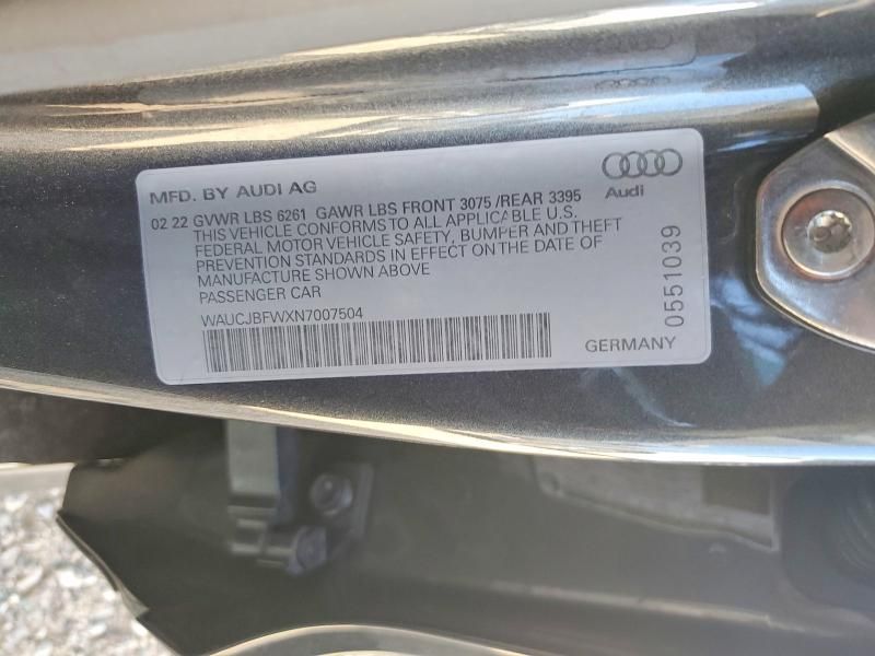 2022 Audi E-tron gt Premium Plus