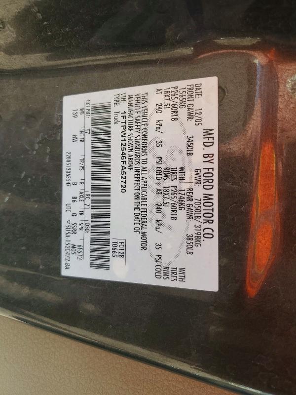 2006 Ford F150 Supercrew