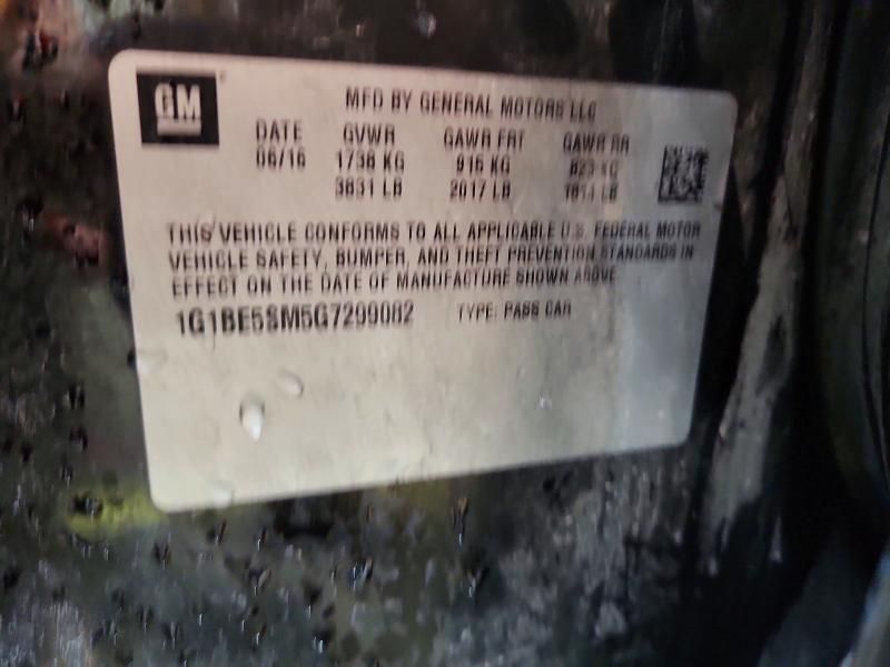 2016 Chevrolet Cruze lt