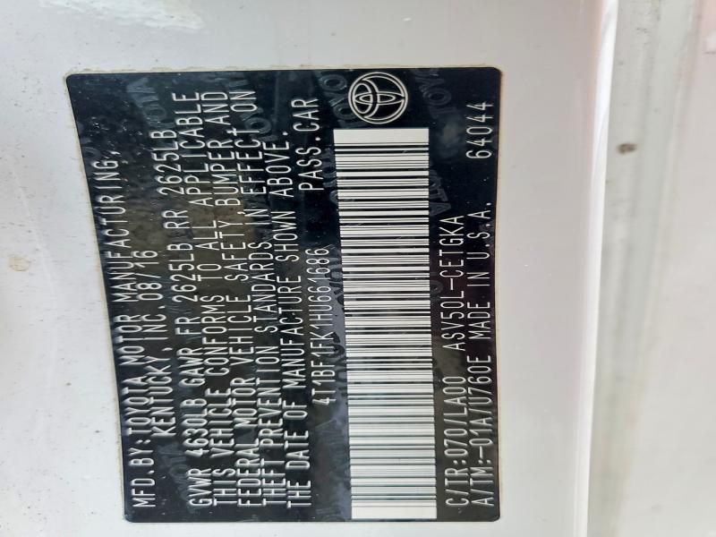 2017 Toyota Camry le