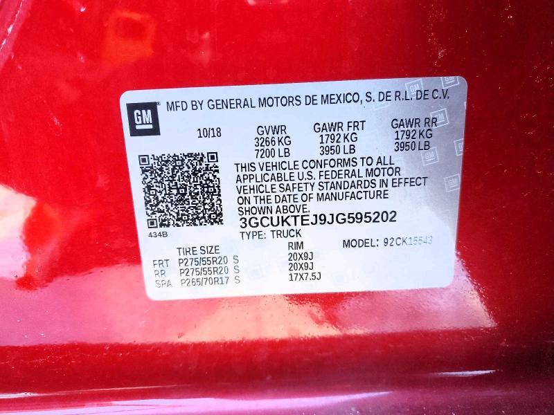 2018 Chevrolet Silverado K1500 High Country