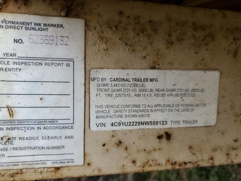 2022 Cardinal 2021 Card Unknown-Equipment Trailer