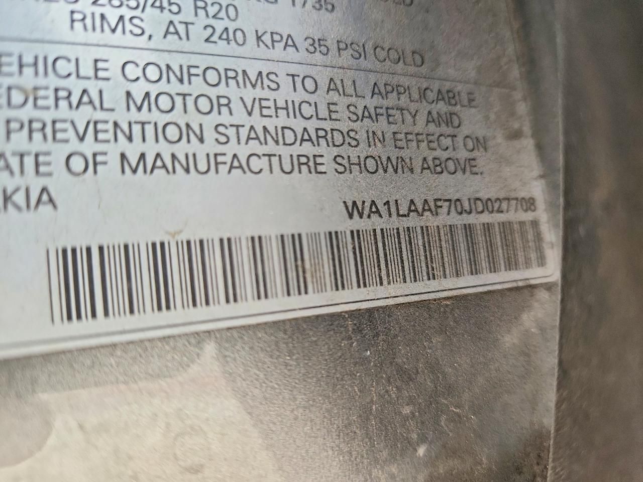 2018 Audi Q7 Premium Plus