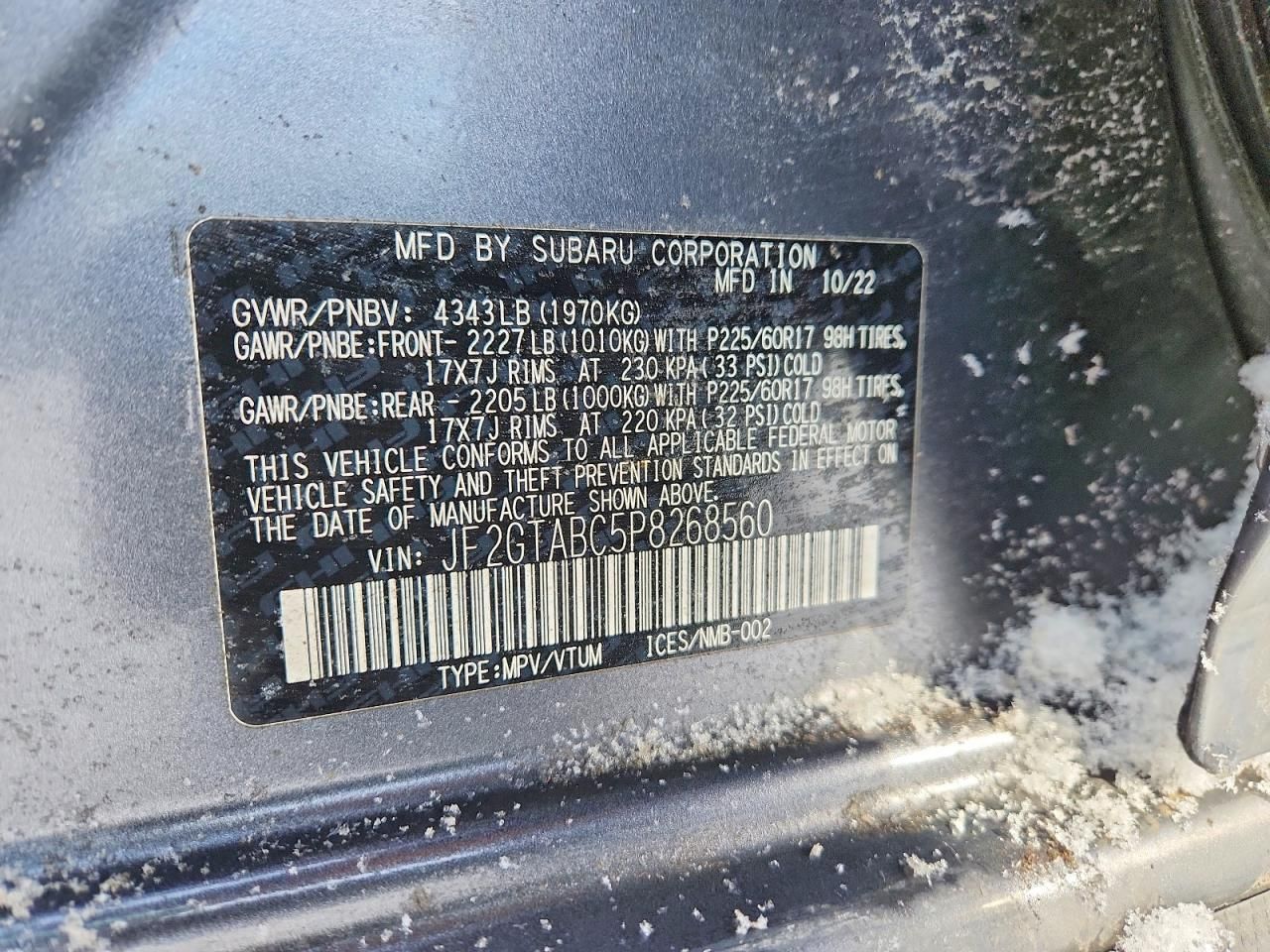 2023 Subaru Crosstrek