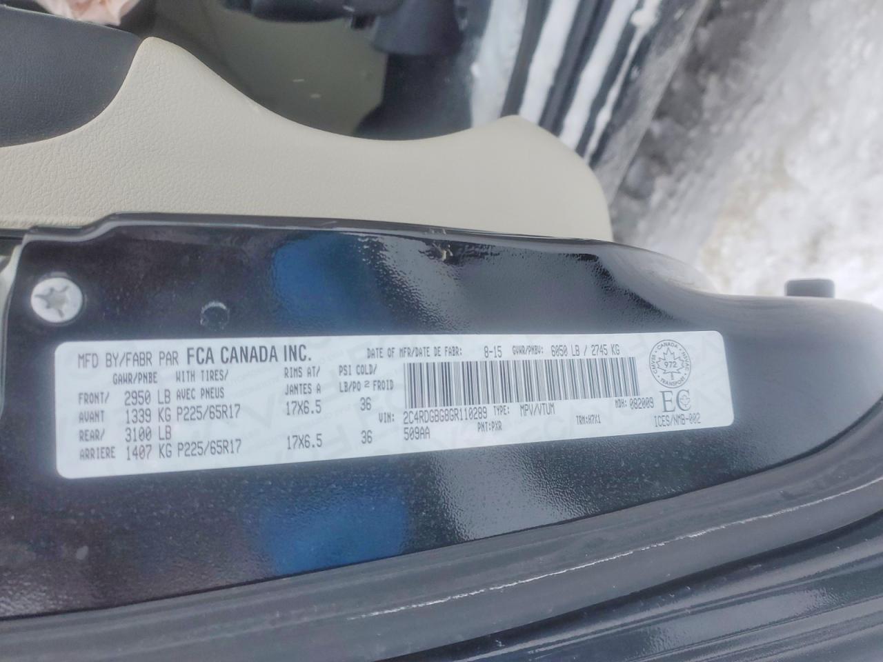 2016 Dodge Grand Caravan se