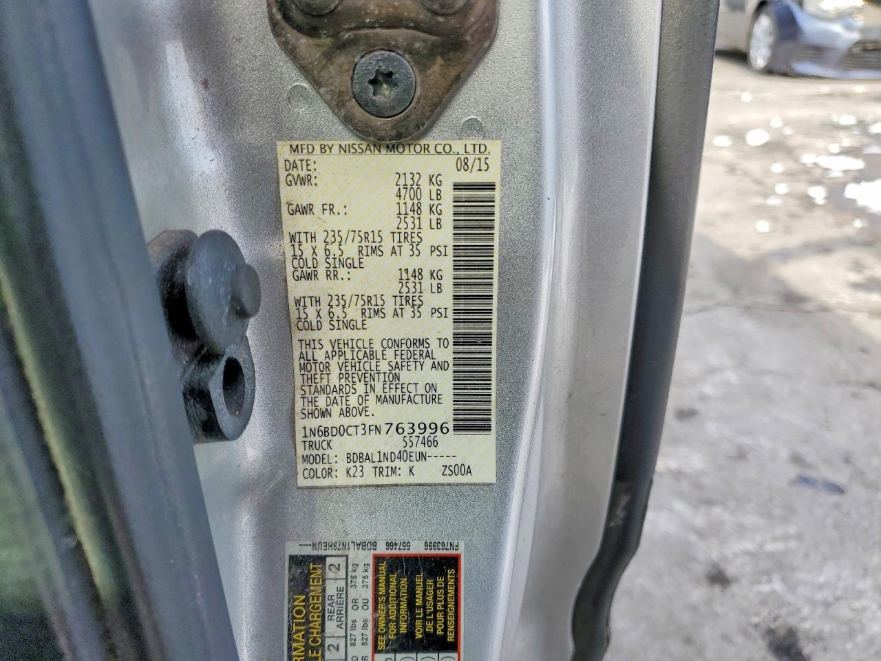 2015 Nissan Frontier S