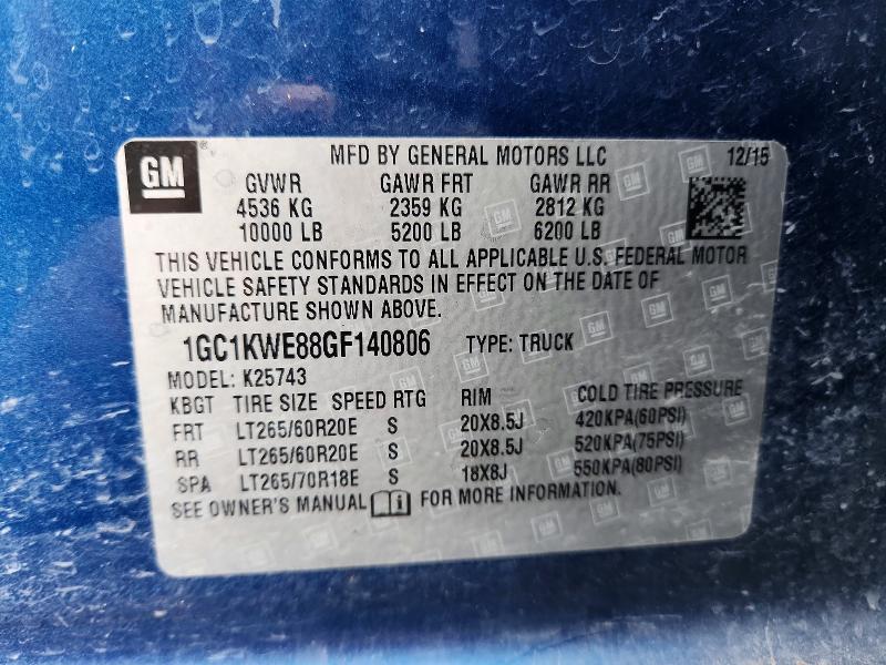 2016 Chevrolet Silverado K2500 Heavy Duty ltz