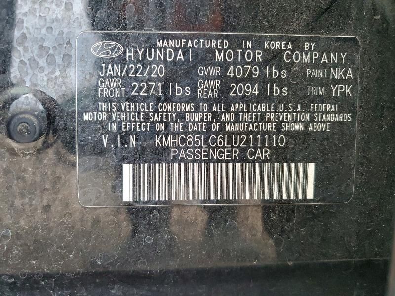 2020 Hyundai Ioniq sel