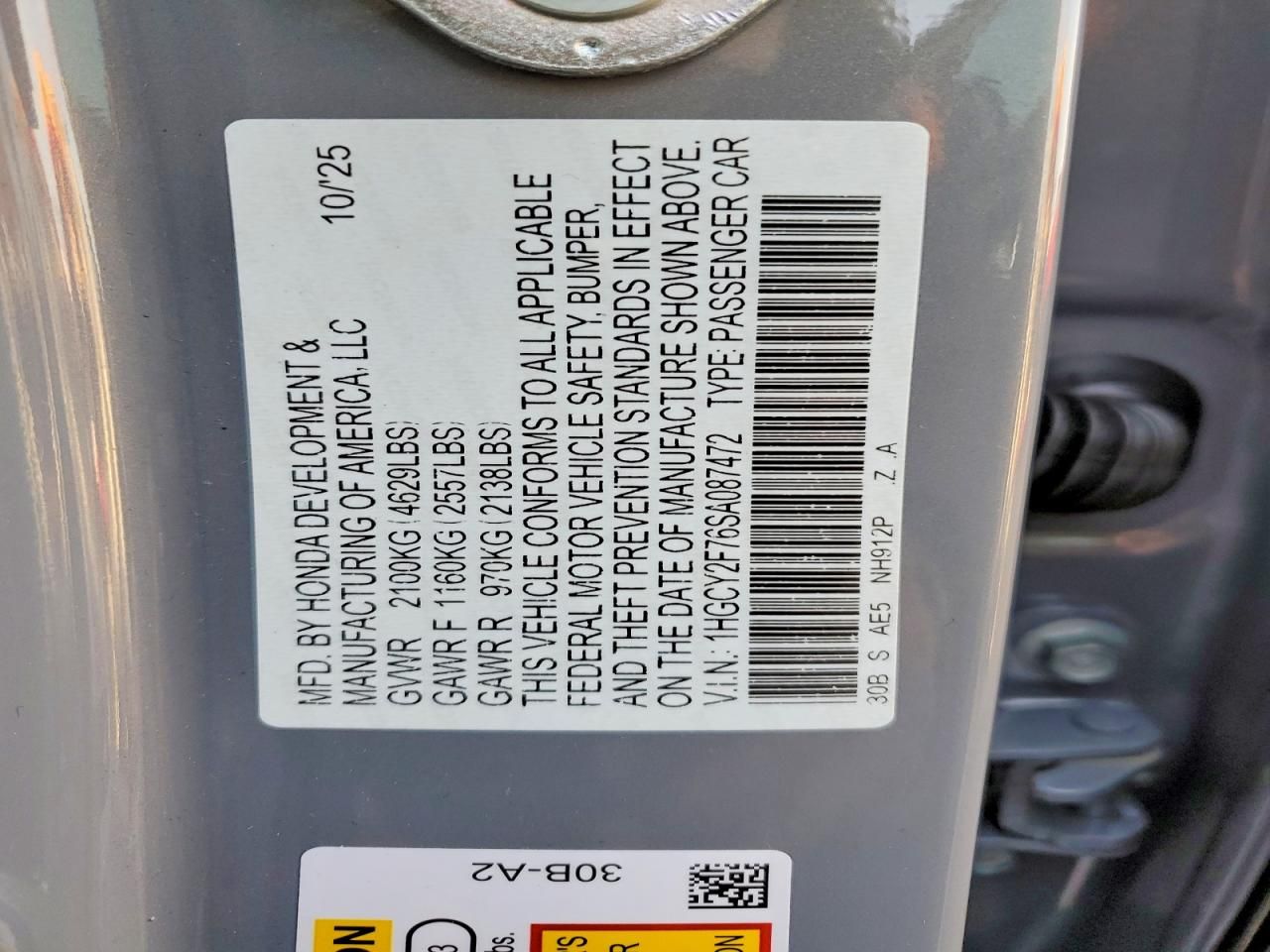 2025 Honda Accord Hybrid Sport-l