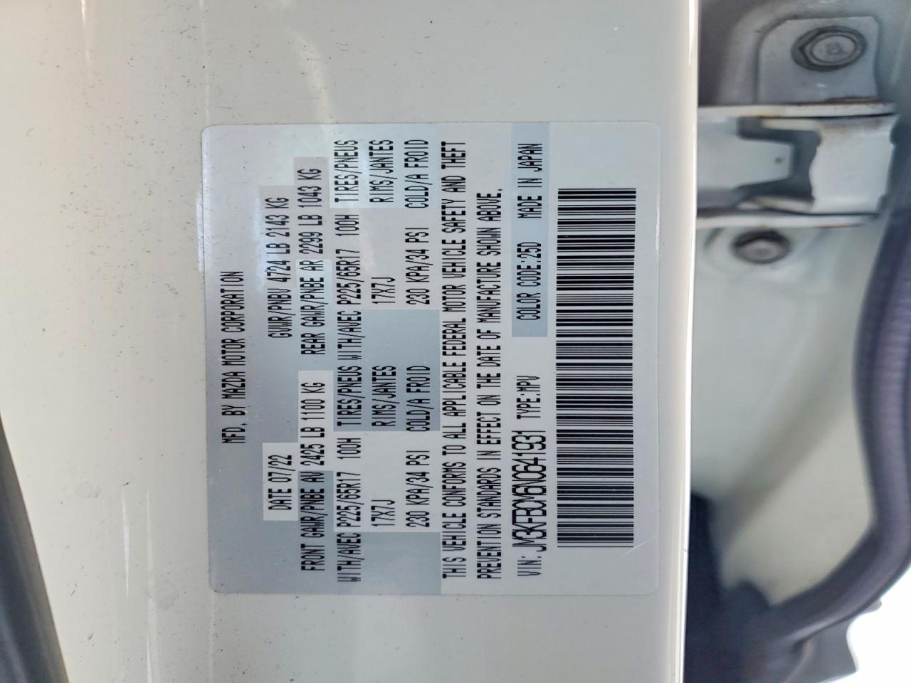 2022 Mazda Cx-5 Preferred